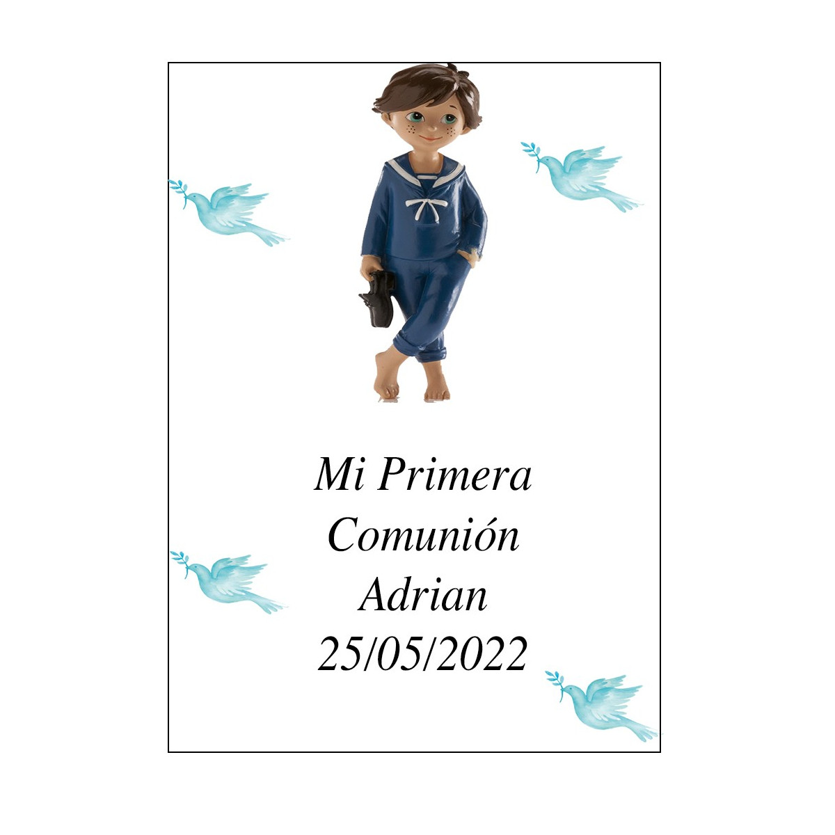 Adesivo bambino comunione