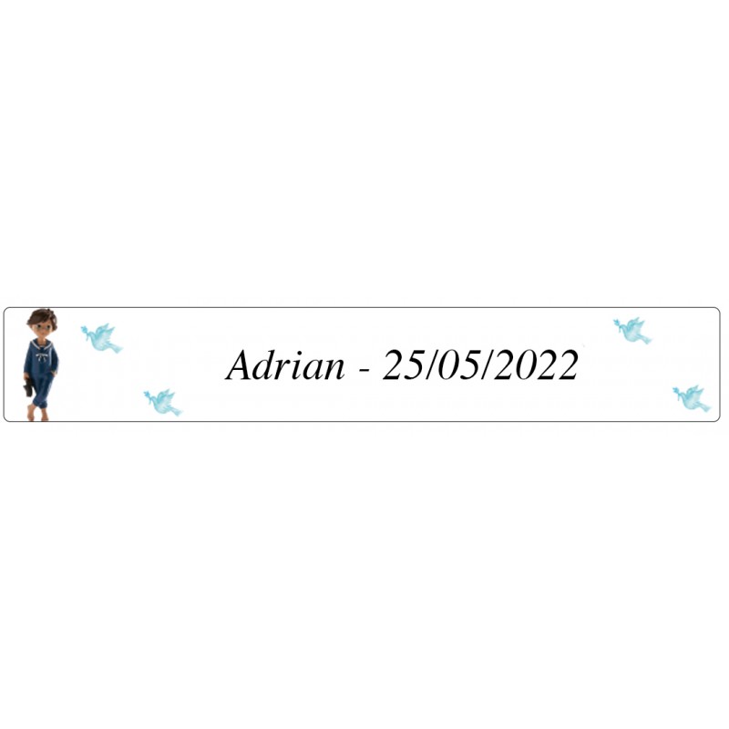 Adesivo prima comunione bambino Adrian
