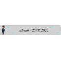 Adesivo comunione bambino adrian trasparente