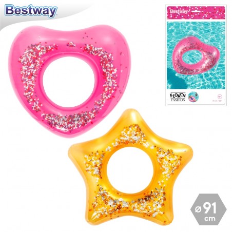 Circolare glitterato 3 m gonfiabile 91 cm
