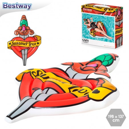 Materasso gonfiabile summer love tattoo