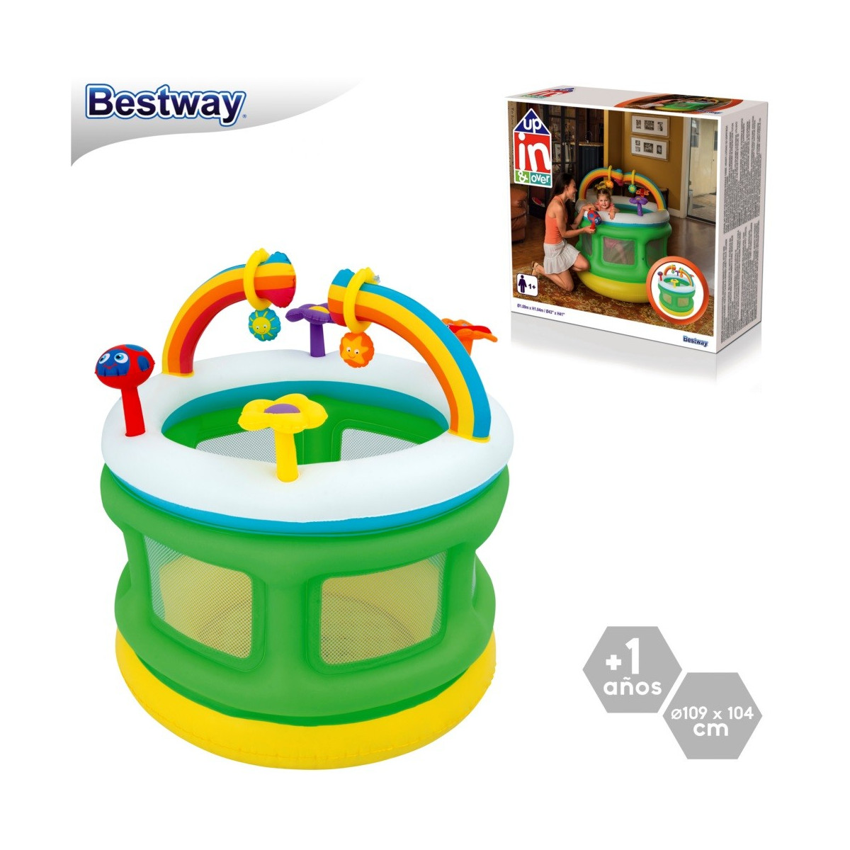 Parco giochi gonfiabile 109 x 104 cm