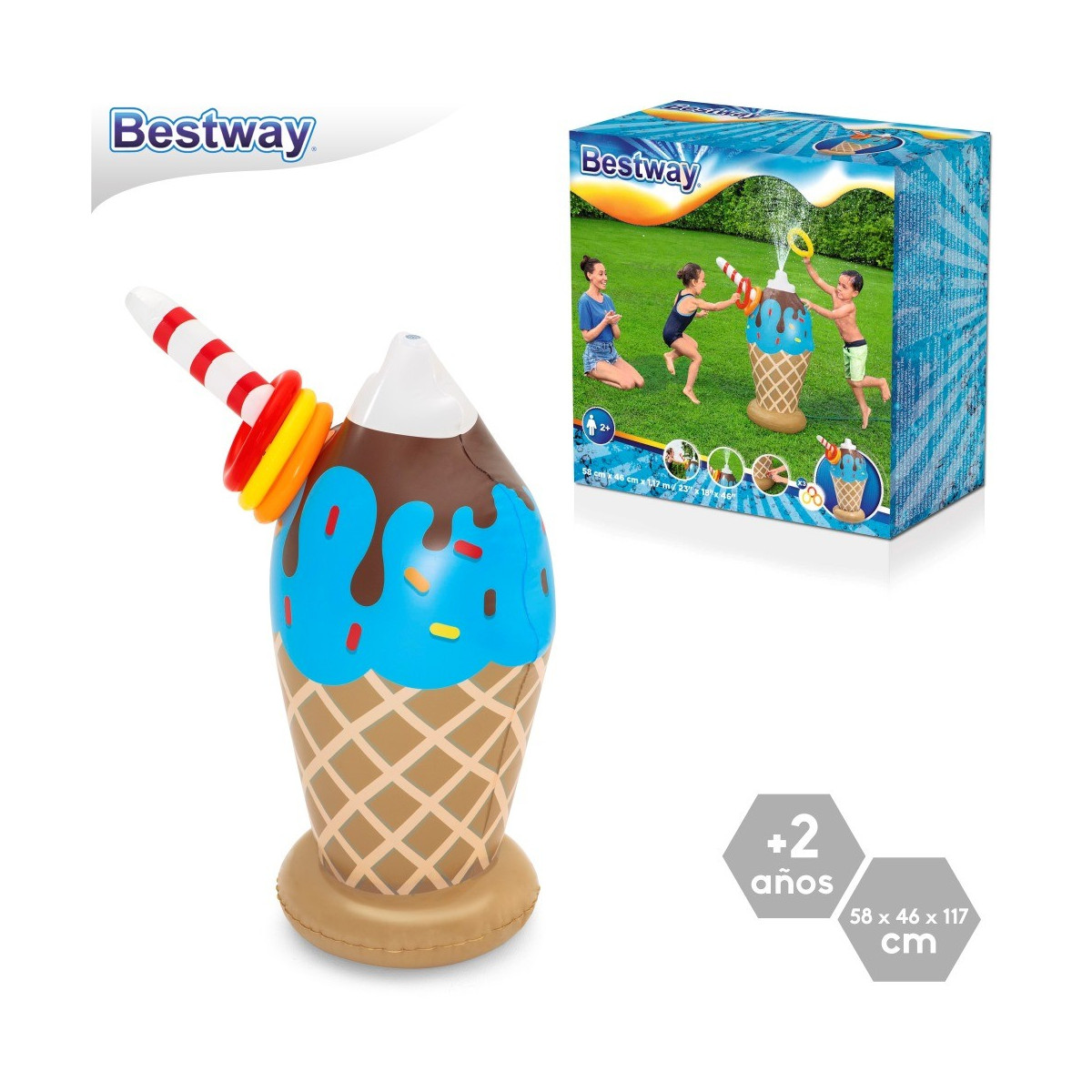 Coppetta gelato gonfiabile spray