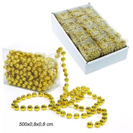 Rotolo di palline di plastica dorata 500 x 0 80 x 0 80 cm