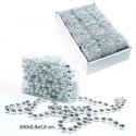 Rullo palline plastica argento