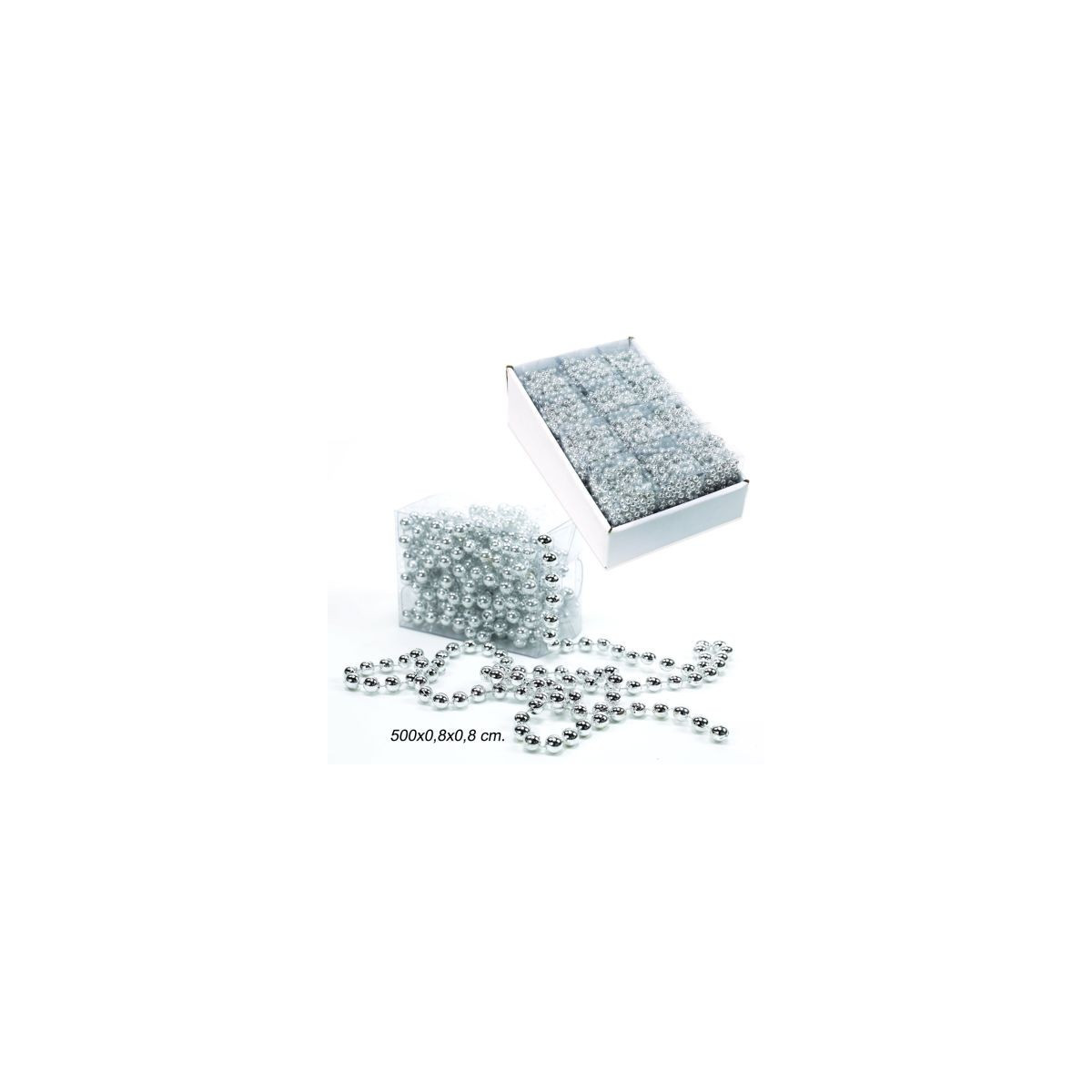 Rullo palline plastica argento