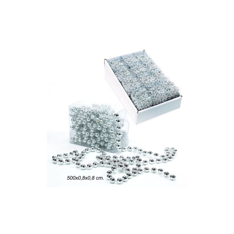 Rullo palline plastica argento