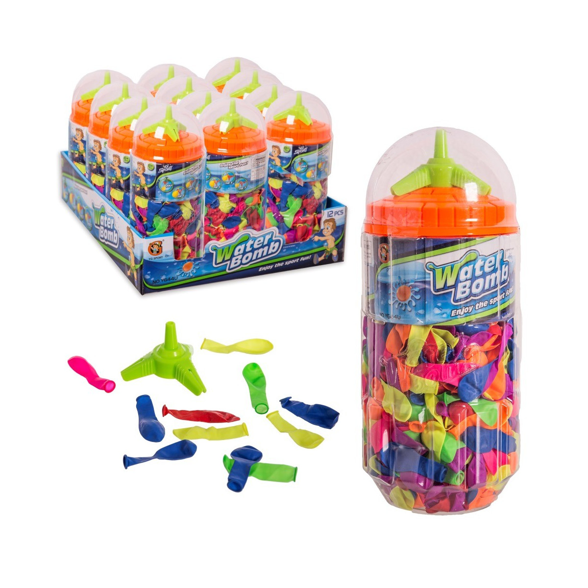 Contenitore in plastica per palloncini d'acqua S 500 11 x 26 cm