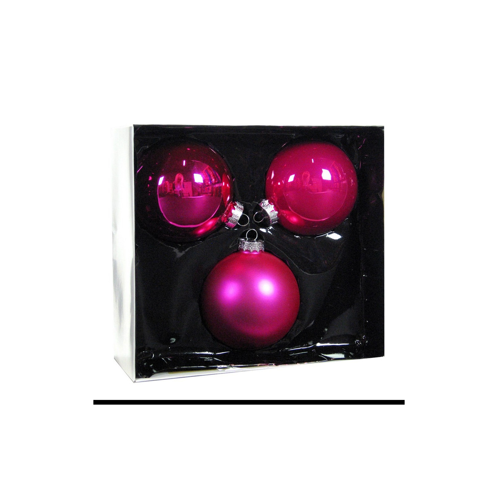 S 3 sfera di cristallo rosa liscia opaca 10 cm