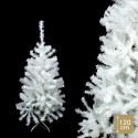 Albero 196 rami pe pvc bianco tinsel