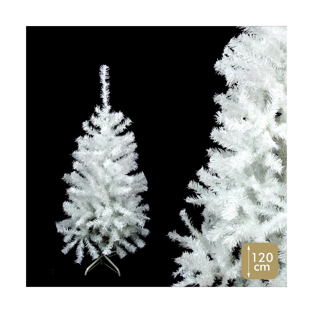 Albero 196 rami pe pvc bianco tinsel