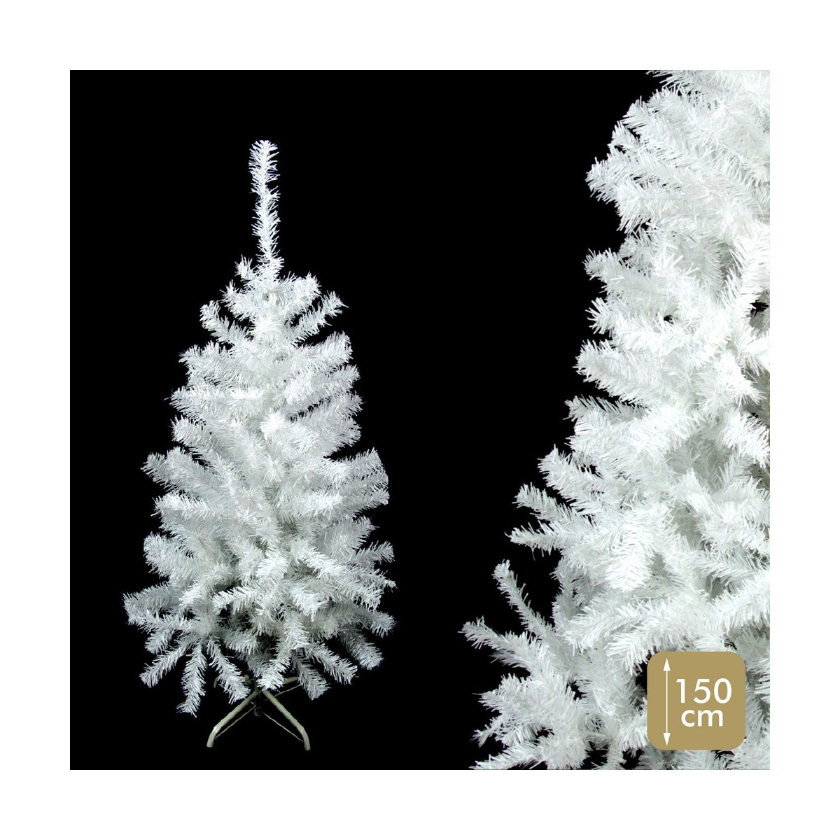 Albero 274 rami pe pvc canutiglia bianca 80 x 80 x 150 cm