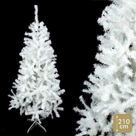 Albero 820 rami pe pvc bianco tinsel 110 x 110 x 210 cm