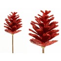 Ananas con gambo glitter rosso 3 50 x 3 50 x 52 cm