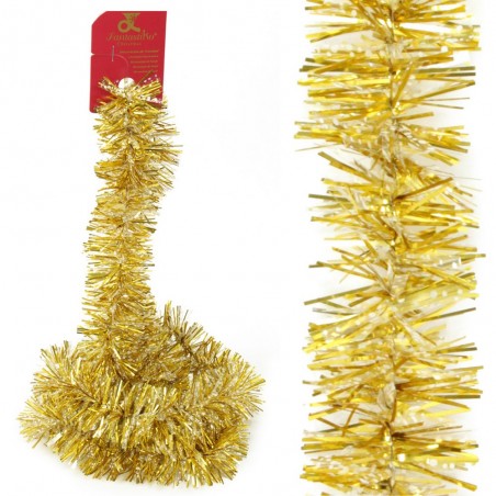 Mini Boa Di Neve D'oro Decorazione Natalizia 150 X 5 X 5 Cm