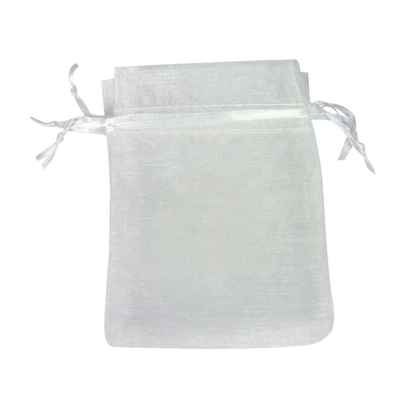 Borsa in organza bianca