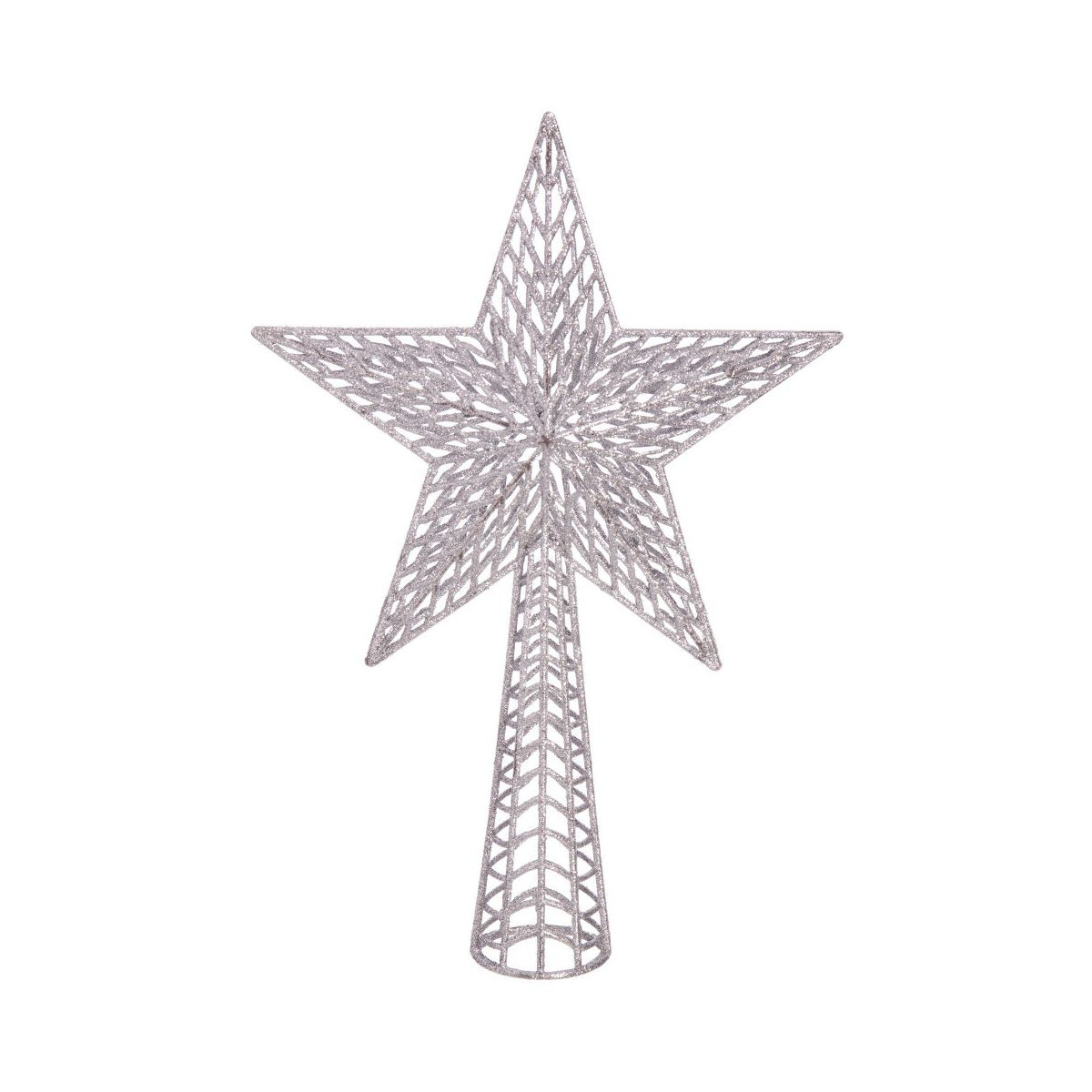 Terminale albero plastica argento 37 x 25 cm