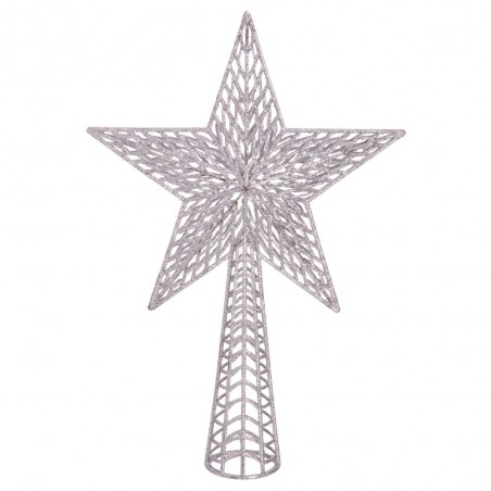 Terminale albero plastica argento 37 x 25 cm