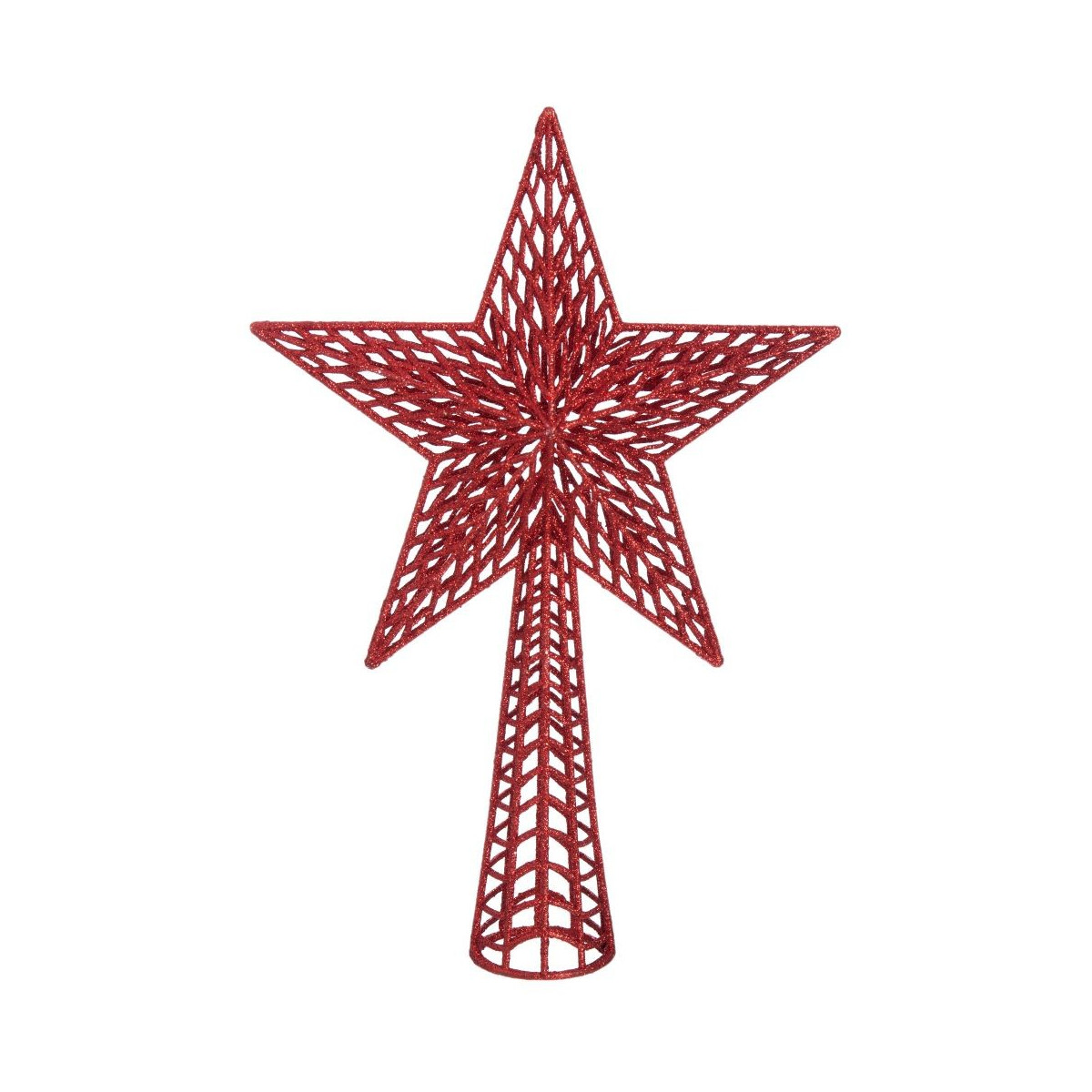 Terminale albero plastica rossa 37 x 25 cm