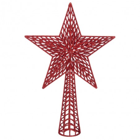 Terminale albero plastica rossa 37 x 25 cm
