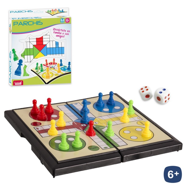 Gioco di Parchís da Viaggio 18x18 cm: Divertimento classico in formato portatile