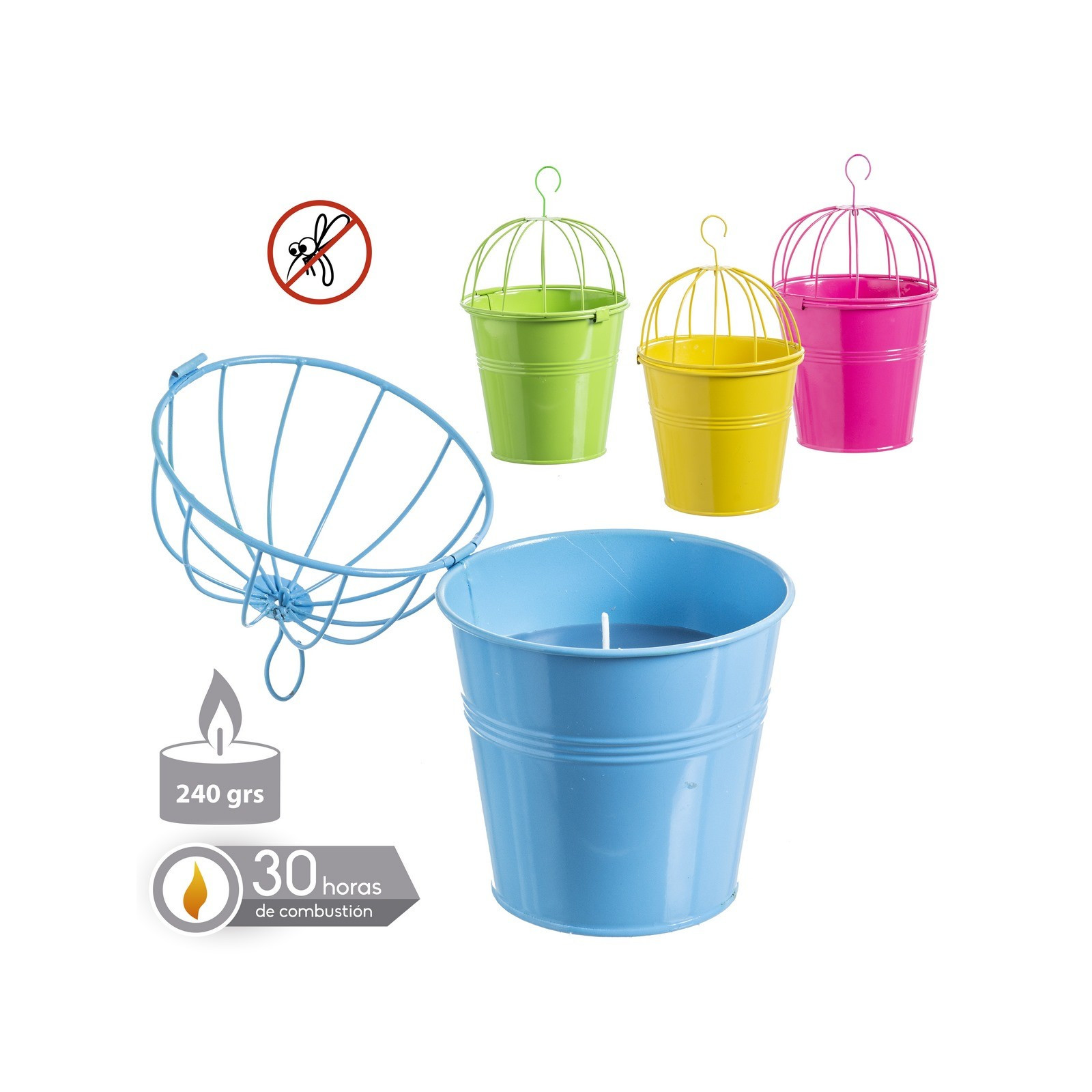 Candela 3% citronella cubo sospeso 4 c 13 20 x 20 cm
