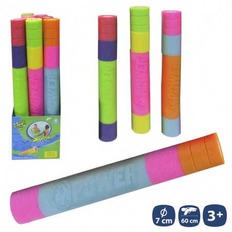 Pistola ad acqua arcobaleno foam 4 c 60 x 7 cm