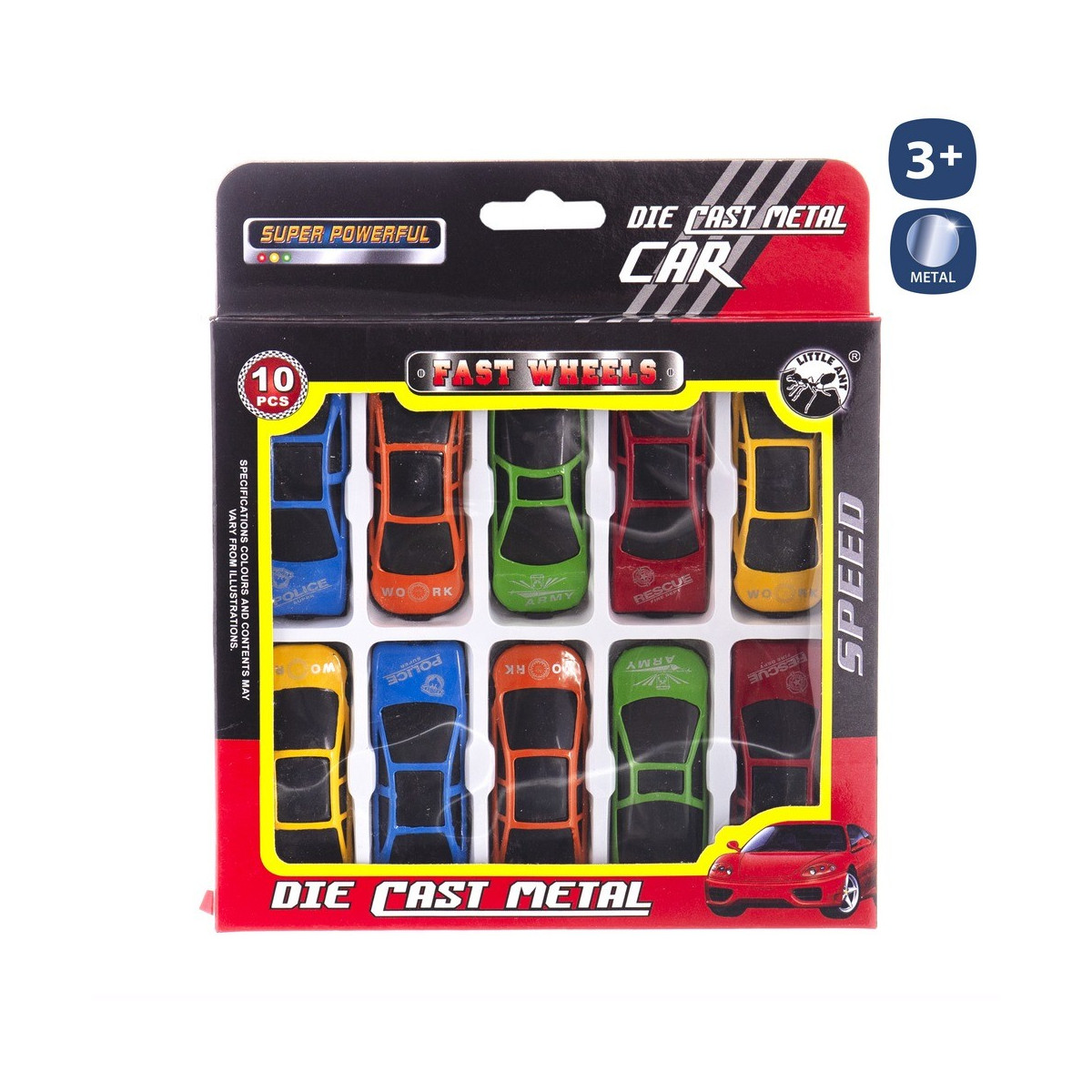 S 10 auto sport ruota libera metallo