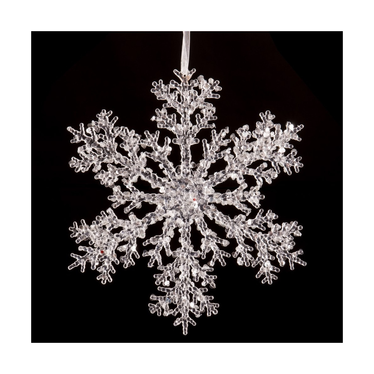 Pendente stella neve 25 x 25 cm