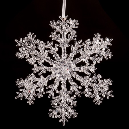Pendente stella neve 25 x 25 cm
