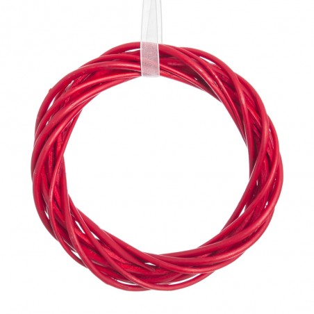 Anello di vimini rosso 15 x 15 x 2 50 cm