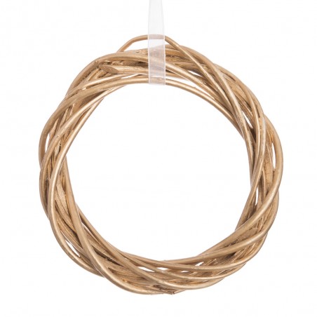 Anello in vimini dorato 15 x 15 x 2 50 cm
