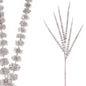 Ramo glitter argento poliestere 90 cm