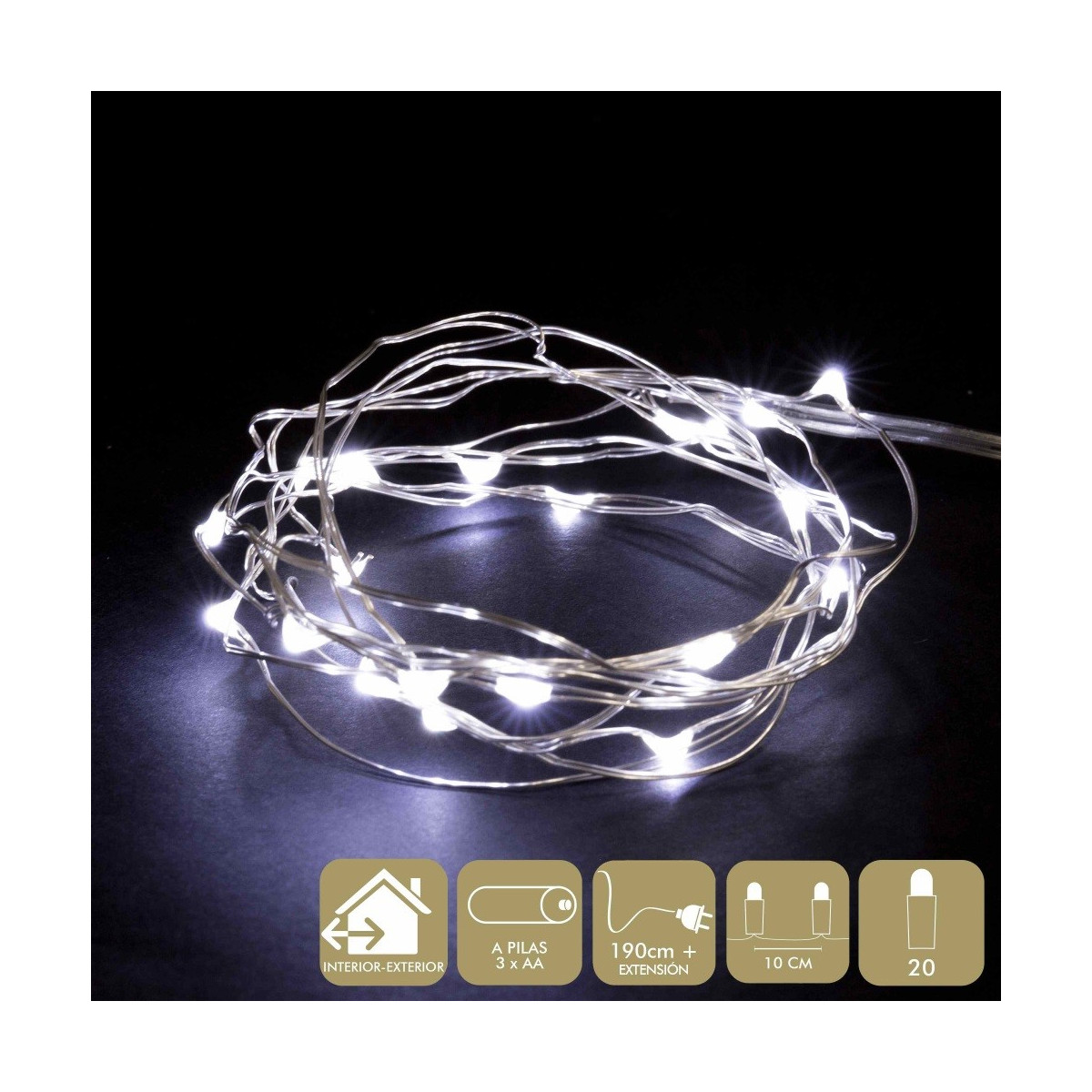 Micro led 20 luci bianche