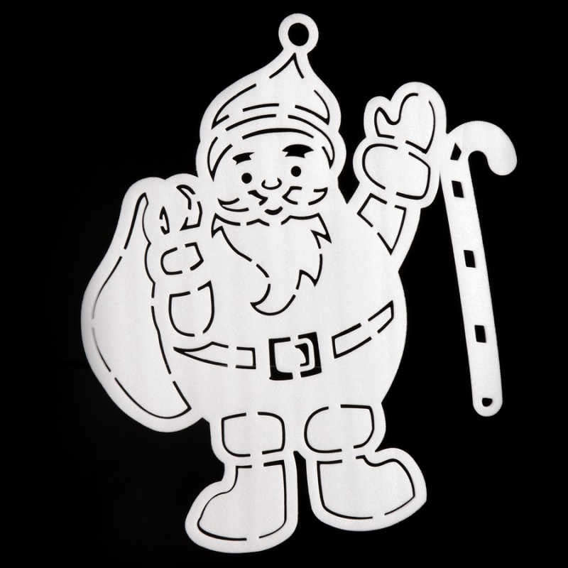 Adesivo finestra babbo natale foam 60 x 53 cm