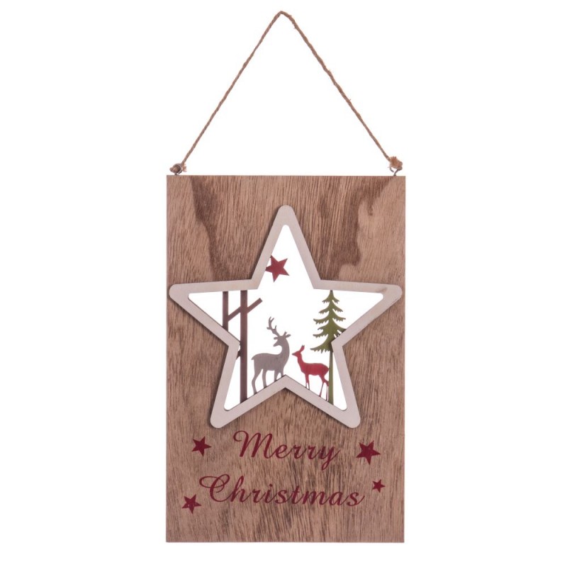 Pendente stella legno