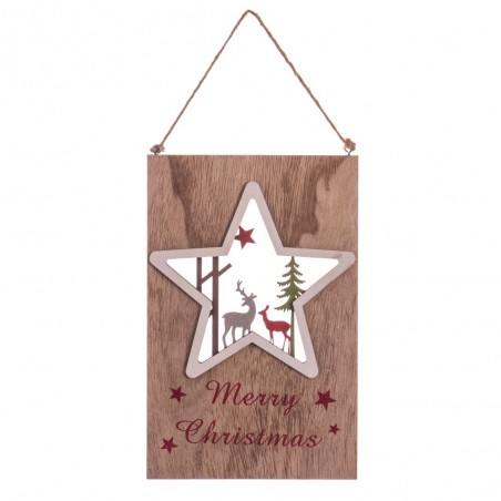 Pendente stella legno