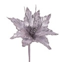 Poinsettia tessuto argento