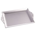 Vassoio rettangolare argento 32 x 20 x 3 cm