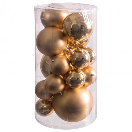 20 palline lucide opache oro