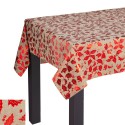 Tovaglia stampata in poliestere rossa 140 x 180 cm