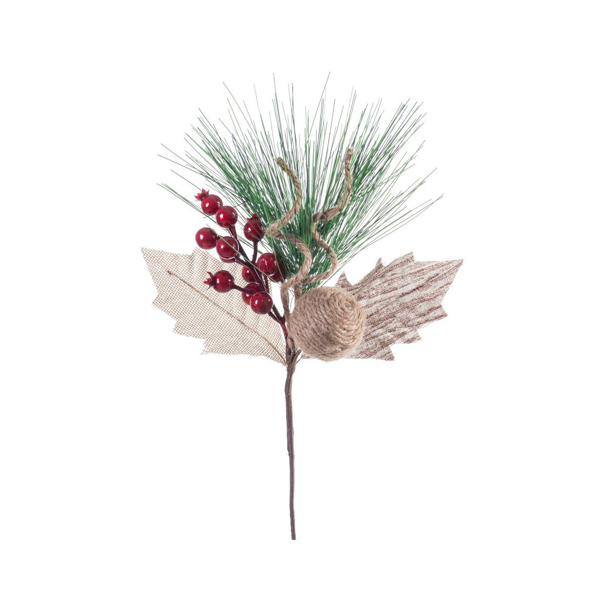 Pick agrifoglio e pino 33 cm
