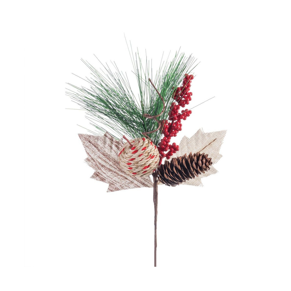Pick agrifoglio e pino 32 cm