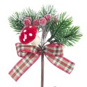 Pick agrifoglio con fiocco 12 cm