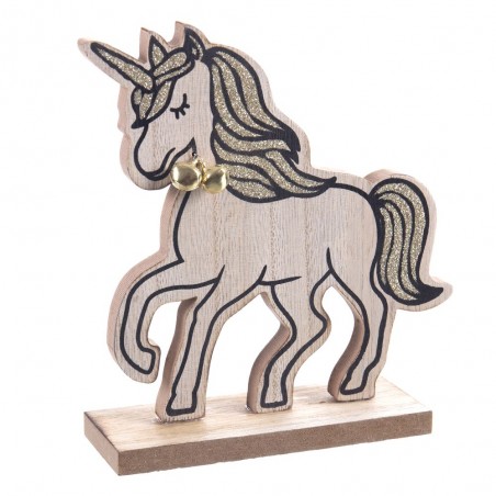Base Unicorno In Legno 13 X 4 X 13,50 Cm