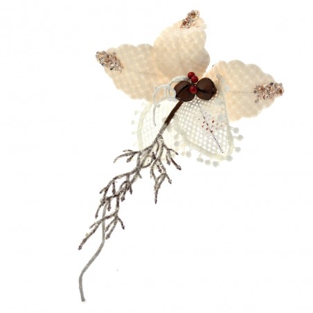 Poinsettia con clip