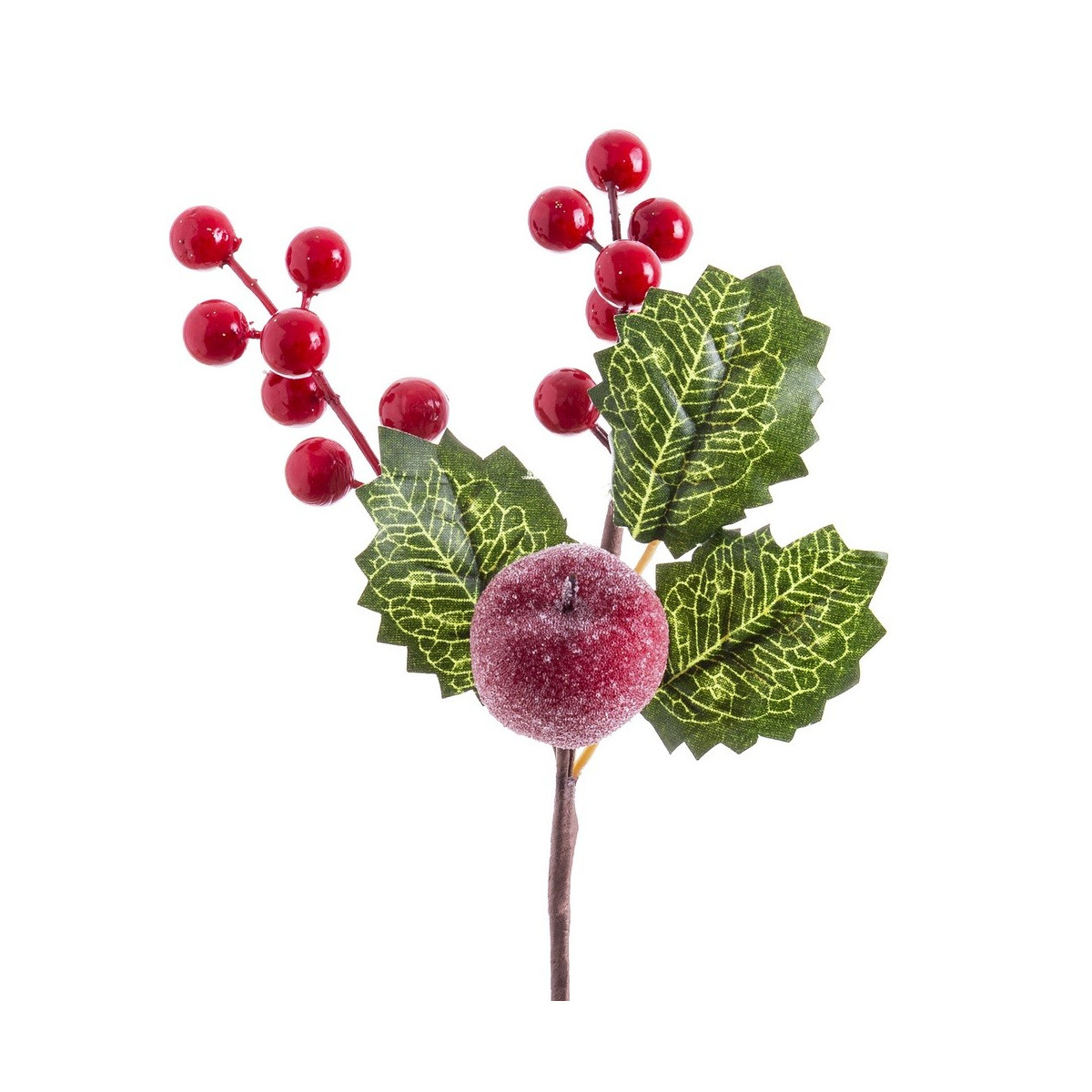 Pick agrifoglio con foglie rosse 21 cm