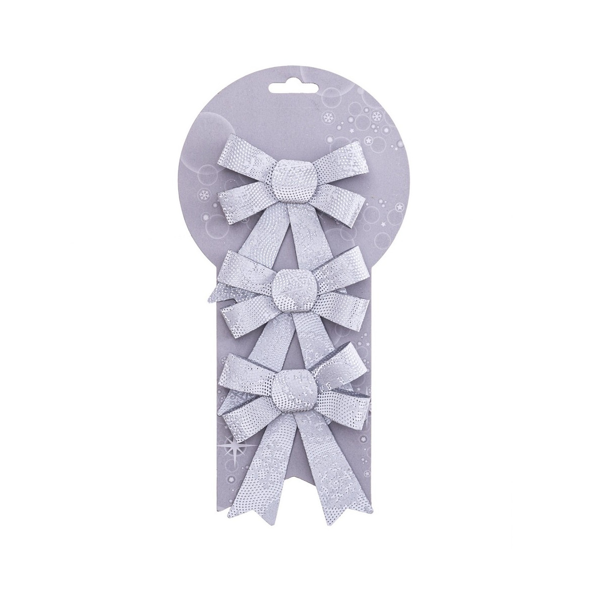S 3 fiocco argento 9 x 11 cm