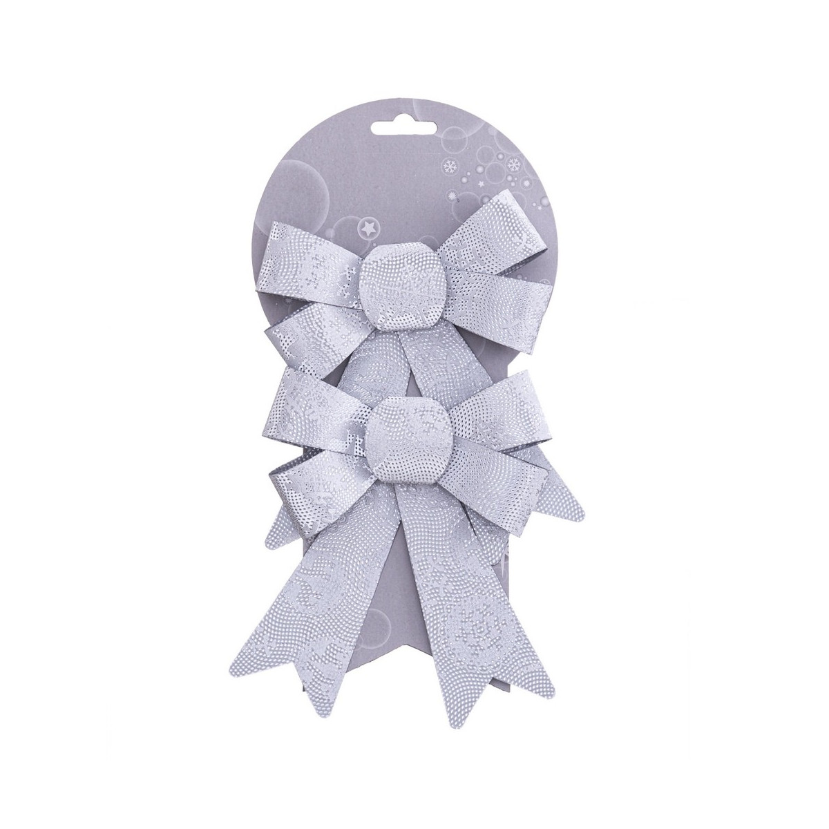 S 2 fiocco argento 13 x 17 cm
