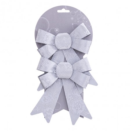 S 2 fiocco argento 13 x 17 cm